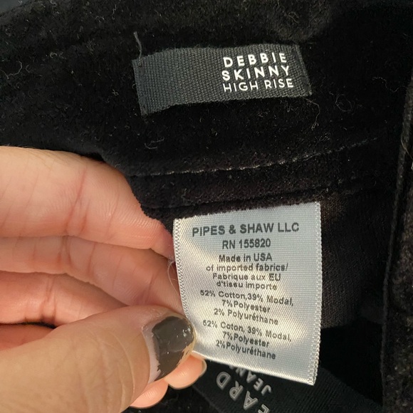 Veronica Beard Debbie Skinny High-Rise Velvet Pant in Black 29 - Picture 7 of 10